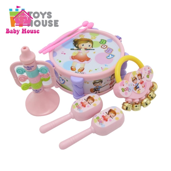 Bộ dụng cụ âm nhạc nhiều món cho bé ToysHouse 733A-53