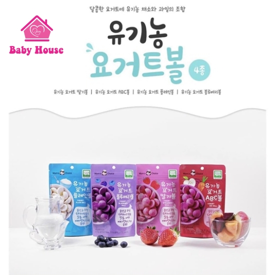 Sữa chua khô Mom’s Choice organic sấy lạnh hữu cơ cho bé 8m+ 20gram (Hàn quốc)