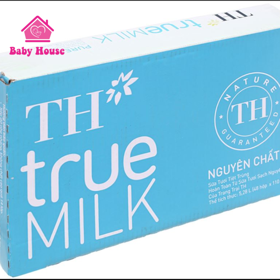 Thùng 48 hộp sữa TH True Milk nguyên chất 110ml