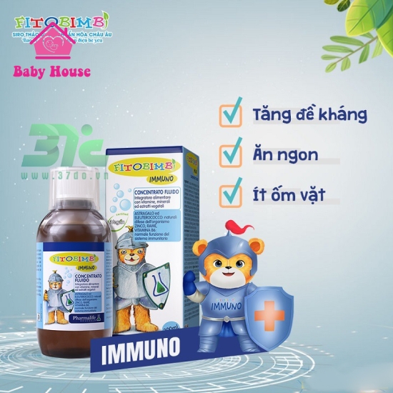 Siro tăng sức đề kháng Fitobimbi Immuno 200ml