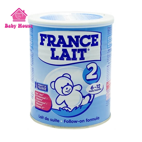 Sữa bột France Lait số 2 cho bé 6-12M 900g
