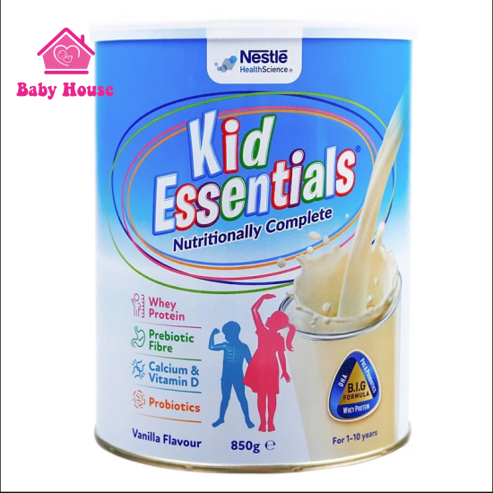 Sữa bột Kid Essentials vanilla 850g 1-10 tuổi