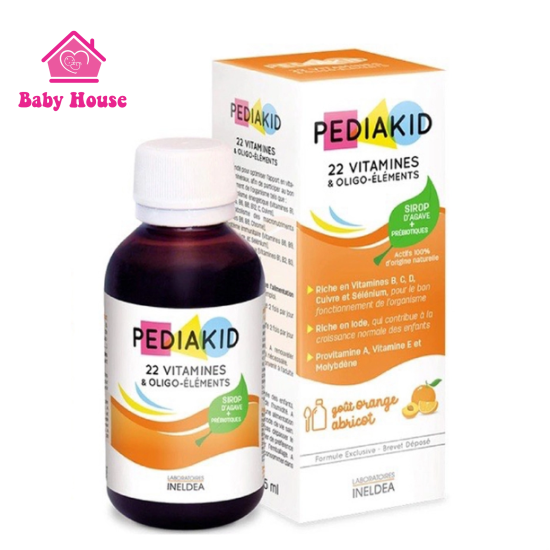 Pediakid 22 vitamins và khoáng chất 125ml 6M+