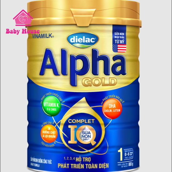Sữa bột Dielac Alpha Gold IQ 1 800g