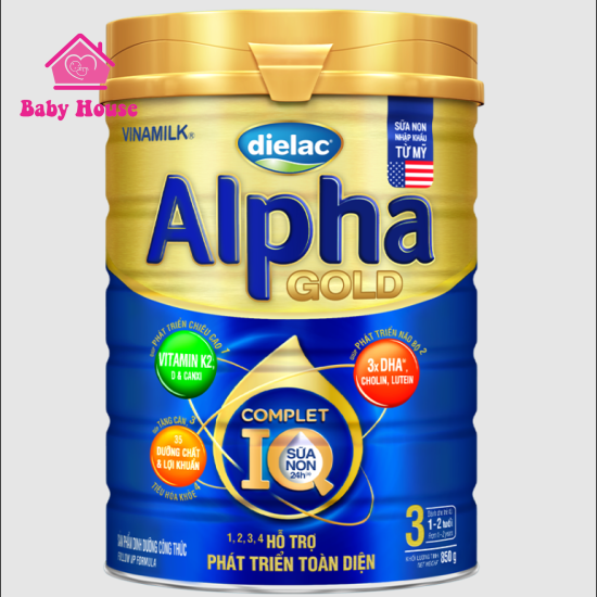 Sữa bột Dielac Alpha Gold IQ 3 850g