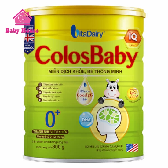 Sữa Colosbaby IQ Gold 0+ 800g