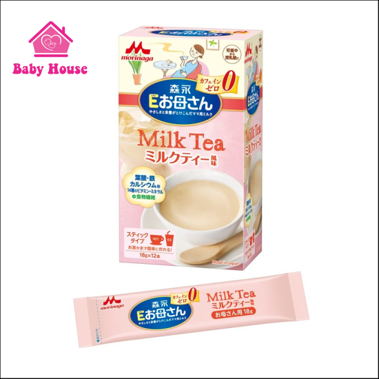 Sữa bột bầu Morinaga vị Milk Tea 18gx12 gói