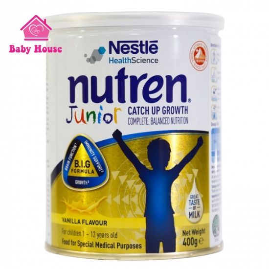 Sữa bột Nutren Junior lon 800g hương vani