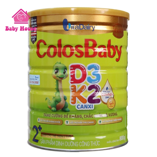 Sữa ColosBaby Gold D3K2 2+ 800G (trẻ trên 2 tuổi)