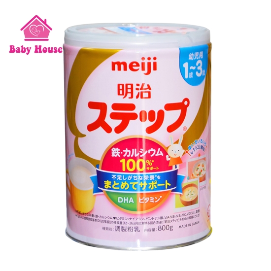 Sữa Meiji nội địa Nhật 1-3 tuổi lon 800g