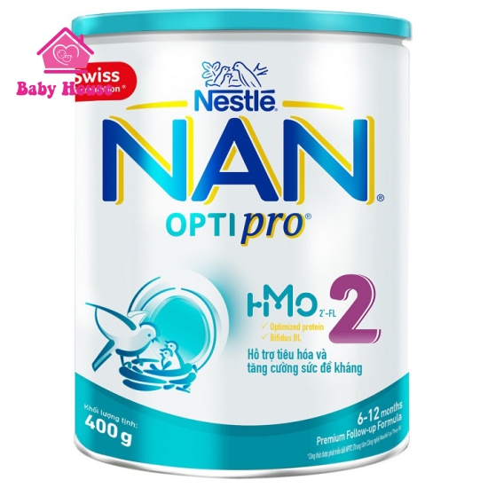  Sữa bột Nestle Nan Thuỵ Sĩ Optipro 2 400g 6-12 tháng