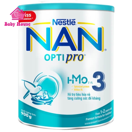 Sữa bột Nestle Nan Thuỵ Sĩ Optipro 3 900g