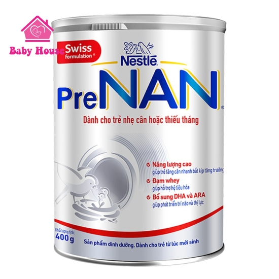 Sữa bột Pre Nan cho trẻ sinh non nhẹ cân thiếu tháng 400g