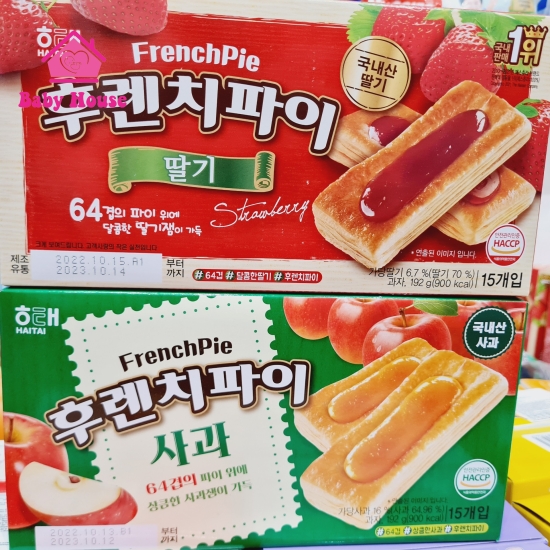 Bánh nướng French Pie Hàn Quốc hộp 15 cái 12M+