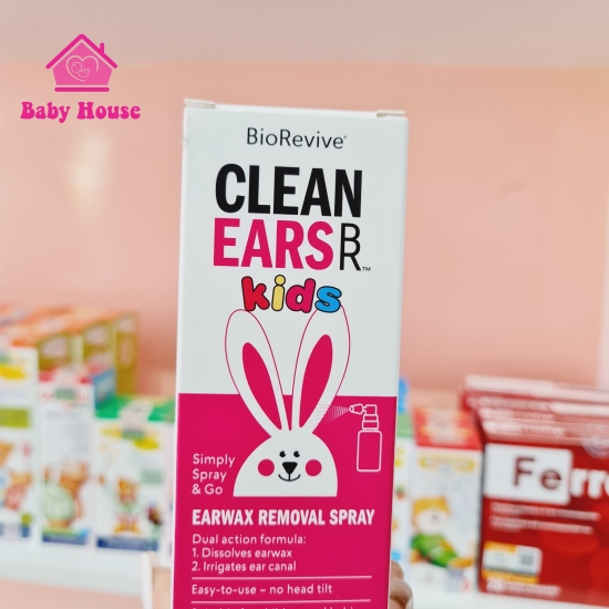 Xịt tan ráy tai Clean Ears Kids 30ml Úc