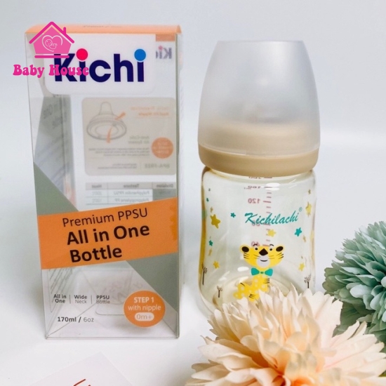 Bình sữa PPSU Kichi hổ 170ml