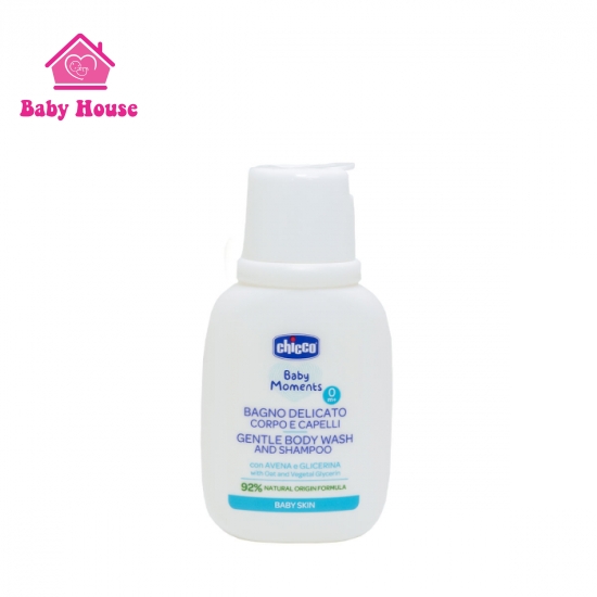 Sữa tắm gội chiết xuất Yến mạch 0M+ Chicco phiên bản mini 50ml