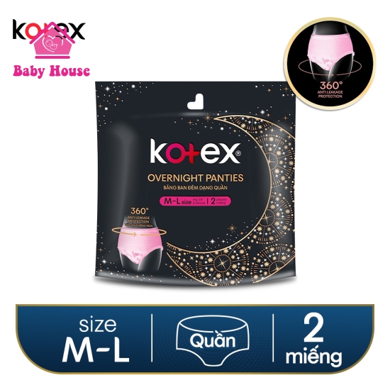 Băng quần Kotex size M-L gói 2 miếng