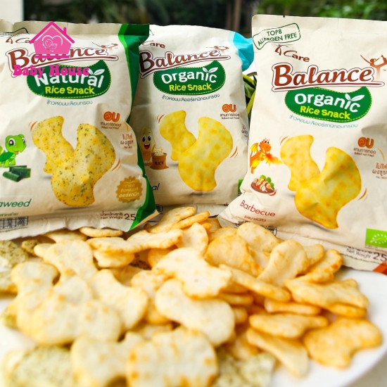 Bánh snack gạo hữu cơ  4Care 25g 6M+