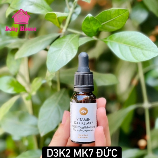 Vitamin D3K2 MK7 Sunday Natural 20ml