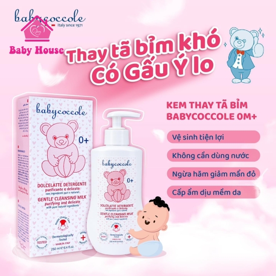 Kem thay tã bỉm và chống hăm Babycoccole 250ml