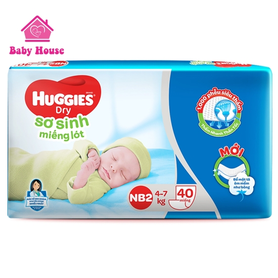 Miếng lót Huggies NB2 40 miếng