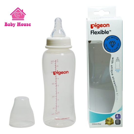 Bình sữa Pigeon cổ hẹp PP Streamline 250ml