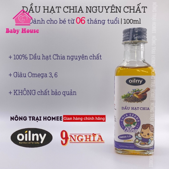 Dầu hạt chia nguyên chất oilny 100ml