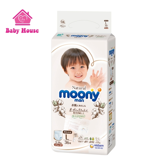 Tã quần Moony Natural L36