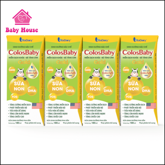 1 lốc sữa bột pha sẵn ColosBaby 1+ 180ml