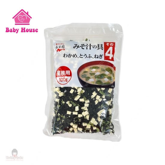  Soup Miso rong biển đậu hủ khô Nagatanien 100g