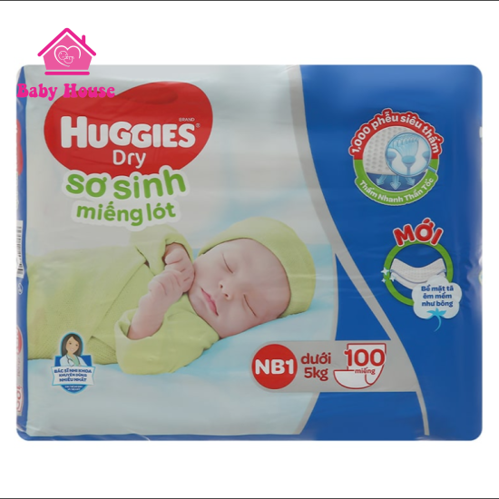 Miếng lót Huggies NB1 100 miếng