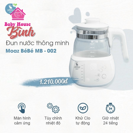 Bình đun nước pha sữa thông minh Moaz Bebe MB-002