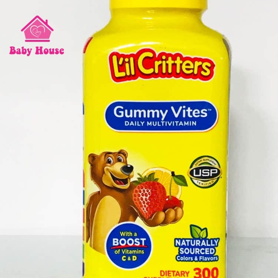 Kẹo Dẻo Bổ Sung Vitamin Gấu Lil'Critter Gummy Vites 300v