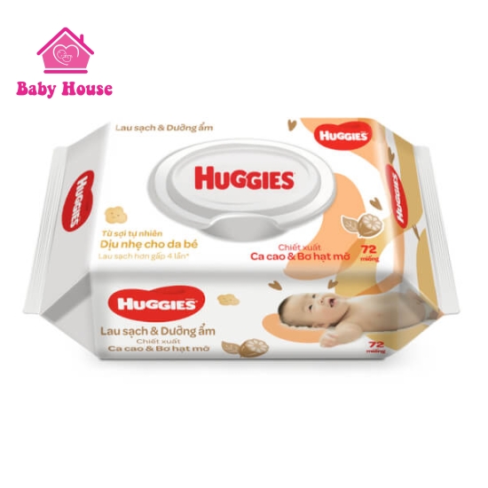 Khăn ướt Huggies có mùi 72 miếng