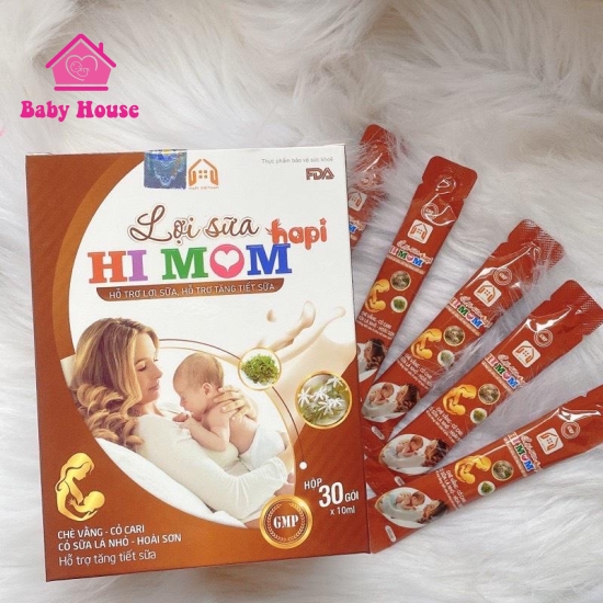 Lợi sữa Hi mom hộp 30 gói x 10ml