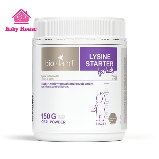 Bột Lysine Bioisland 150g for kids