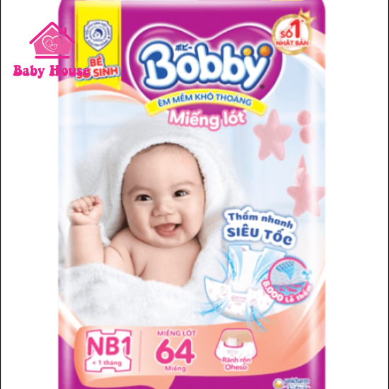 Miếng lót Bobby NB1 64 miếng