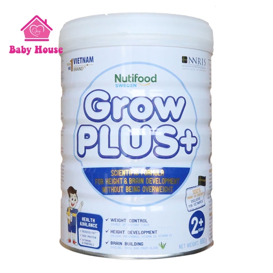 Sữa bột Grow Plus+ trắng 2+ 850g