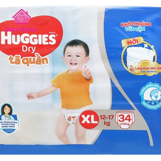 Tã quần Huggies XL34