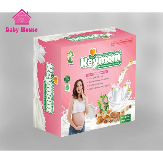  Sữa hạt bầu Keymom mix 2 vị 500g ( 25 gói)