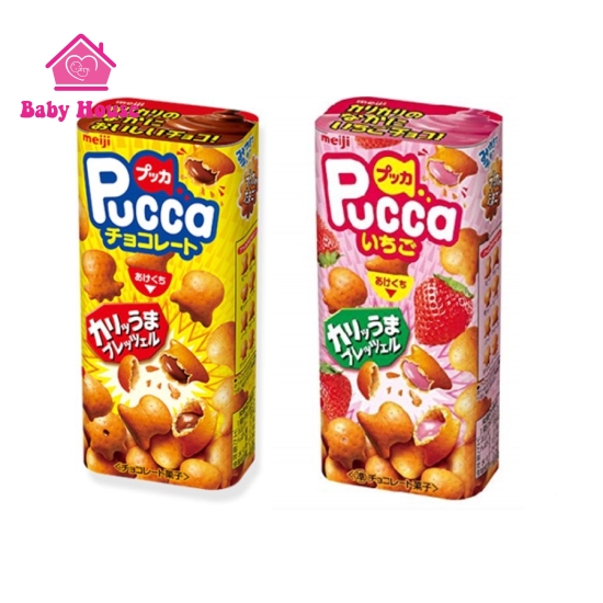 Bánh mực Meiji Pucca socola, Dâu