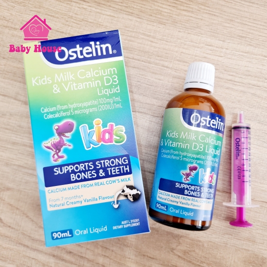 Ostelin Kids Milk Calcium &amp; Vitamin D3 Liquid 90ml