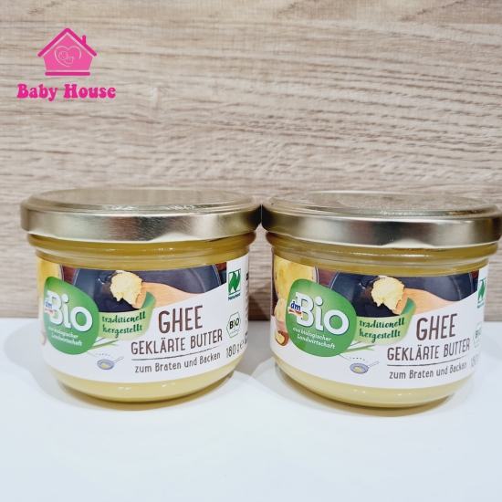 Bơ hữu cơ Ghee  Đức 180g 6M+