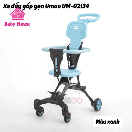 Xe đẩy gấp gọn Umoo xanh UM-02134