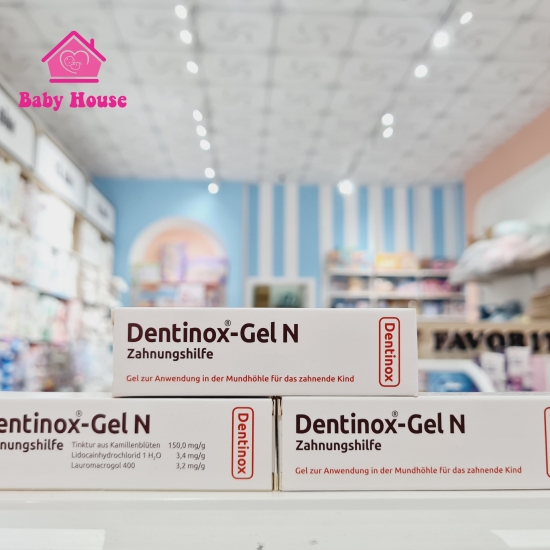 Gel bôi giảm đau khi mọc răng Dentinox Đức 10g