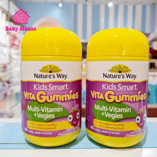 Kẹo dẻo Nature's Way Multi-vitamin & Vegies 60 viên