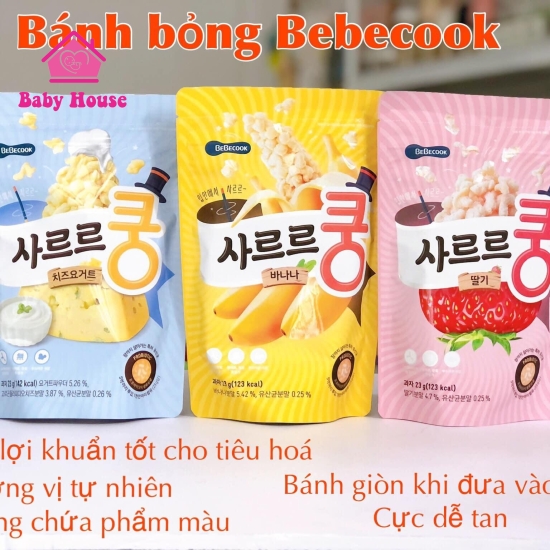 Bánh bỏng lợi khuẩn Bebecook 23g