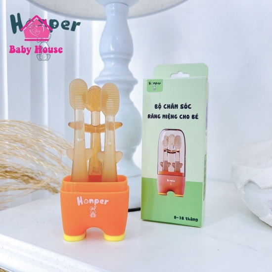 Bàn chải rơ lưỡi silicon Honper 3in1